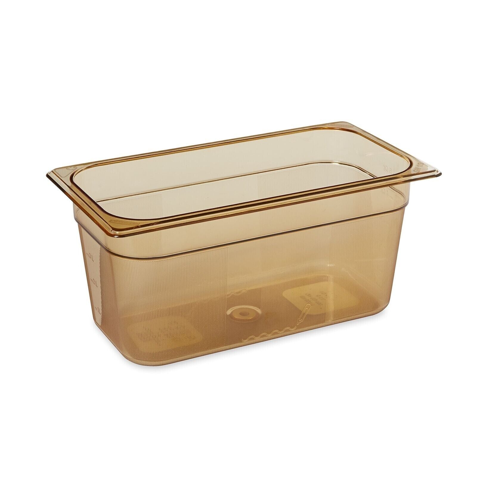 SILINX Commercial Amber Hot Heavy Duty Hot Food Pan 4Qt 12.8In L X 6.9In W X4Inh