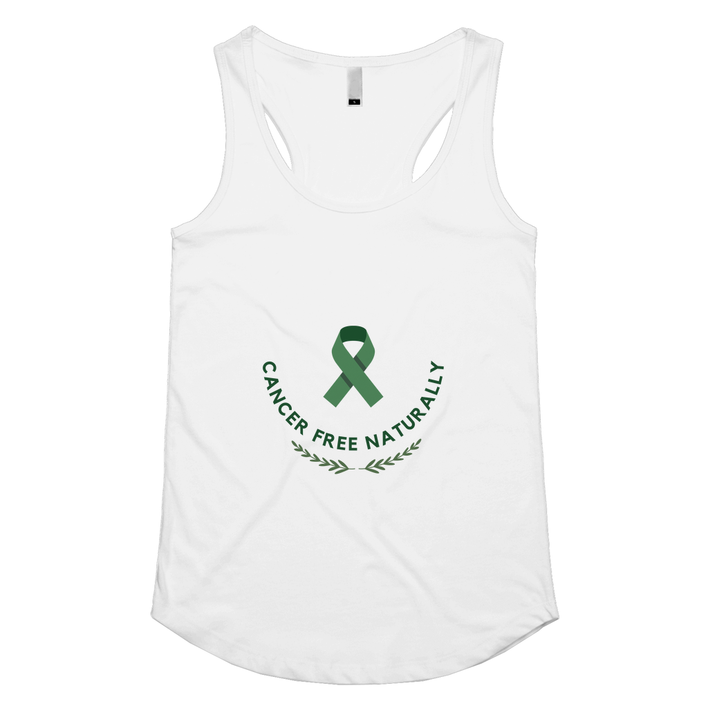 Cancer Free Naturally Womens Racerback Singlet