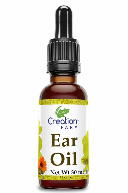 Herbal Ear Drops Oil 1 Oz - Calendula, St. Johns Wort and Mullein Aceite De Orej