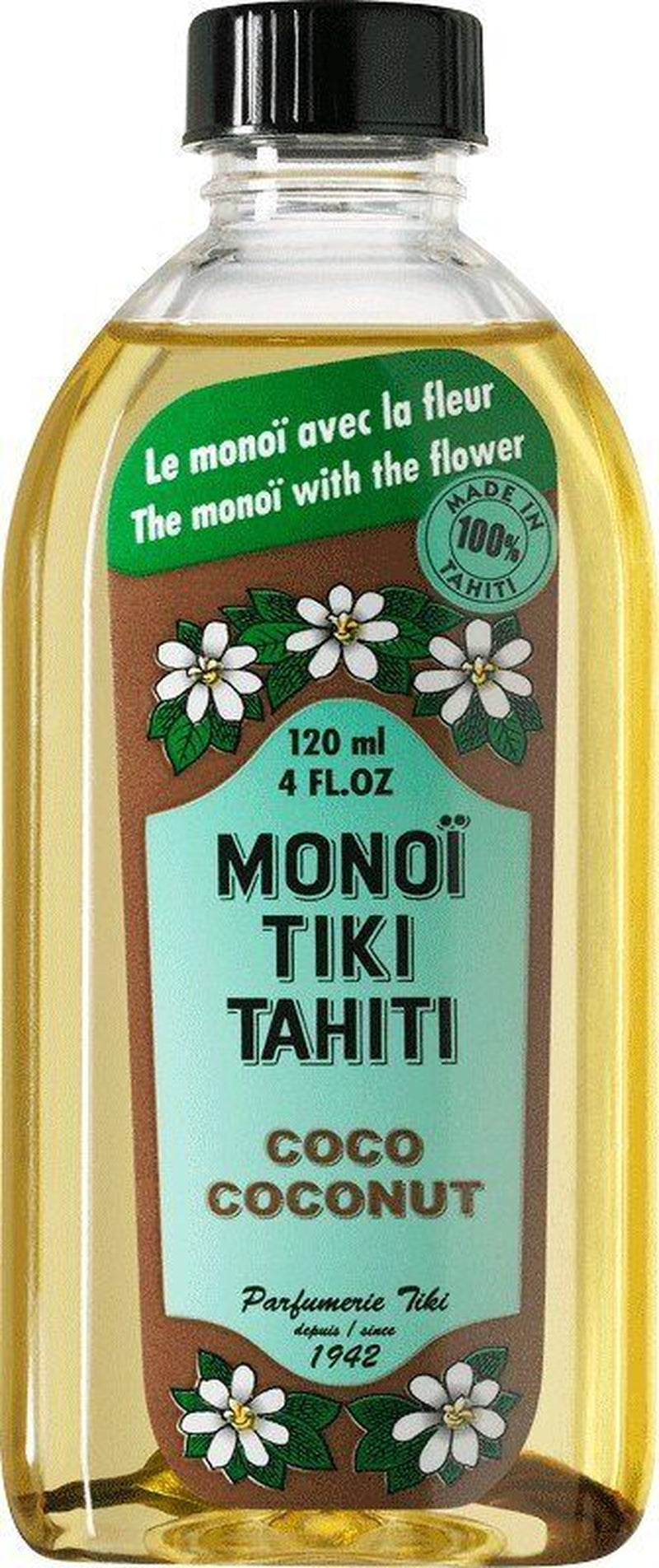 Monoi Tiare Cosmetics Coconut Oil Naturel 4 Oz Oil