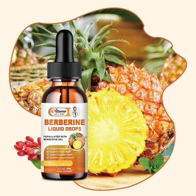 Berberine Liquid Drops Berberine HCL Supplement Support Immune,Digesti