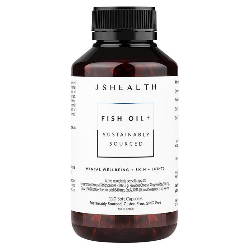 JSHEALTH Fish Oil + 120 Capsules