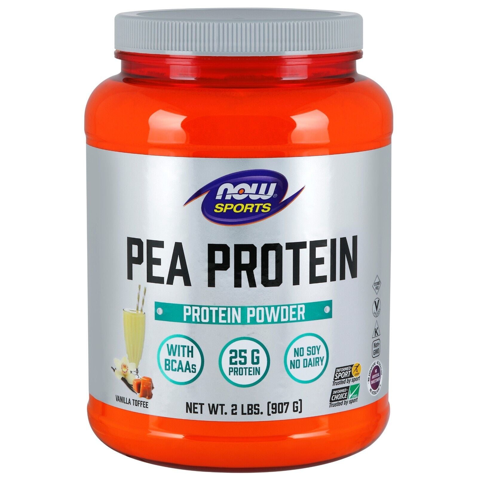 Pea Protein, Vanilla Toffee, 2Lb Powder