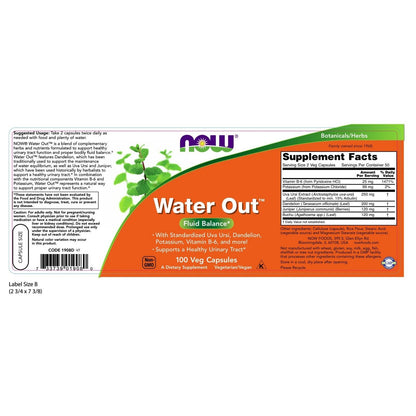 NOW Foods Water Out, 100 Veg Capsules