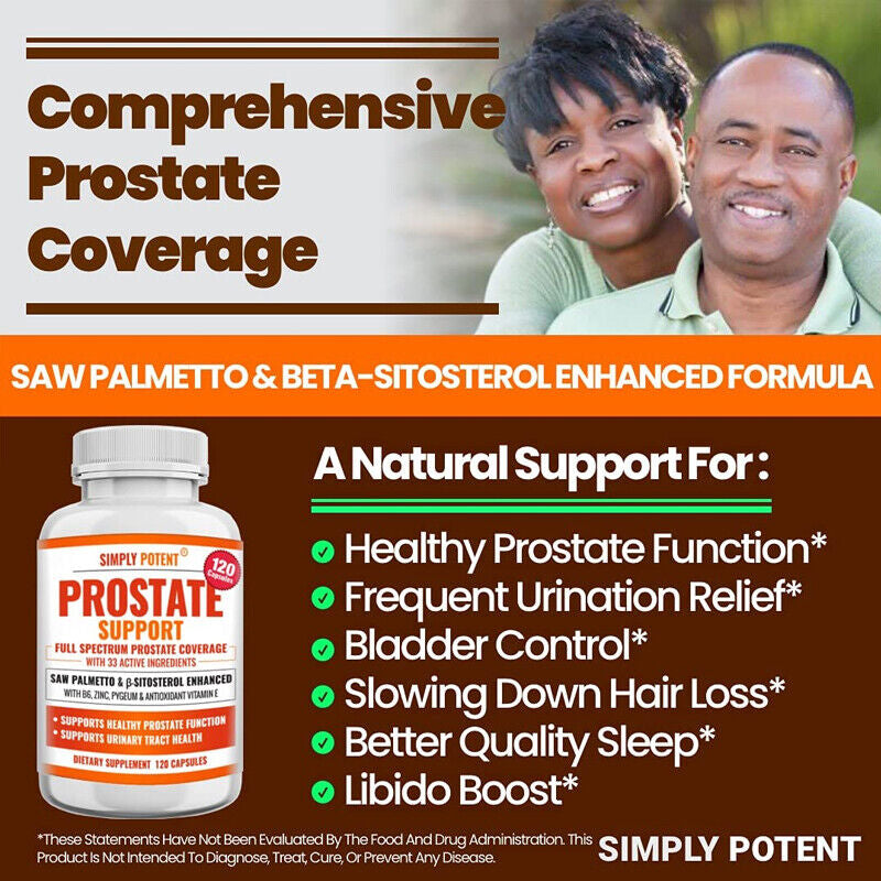 Simply Potent Prostate Support 1016 Mg - Relieve Frequent Urination, Urgency