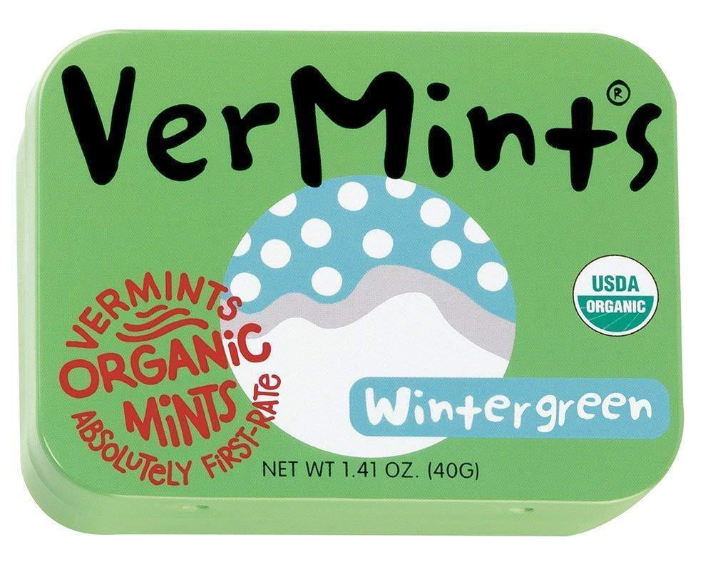 Vermints Organic Cinnamon Mints, 1.41Oz Tins (Pack of 6)