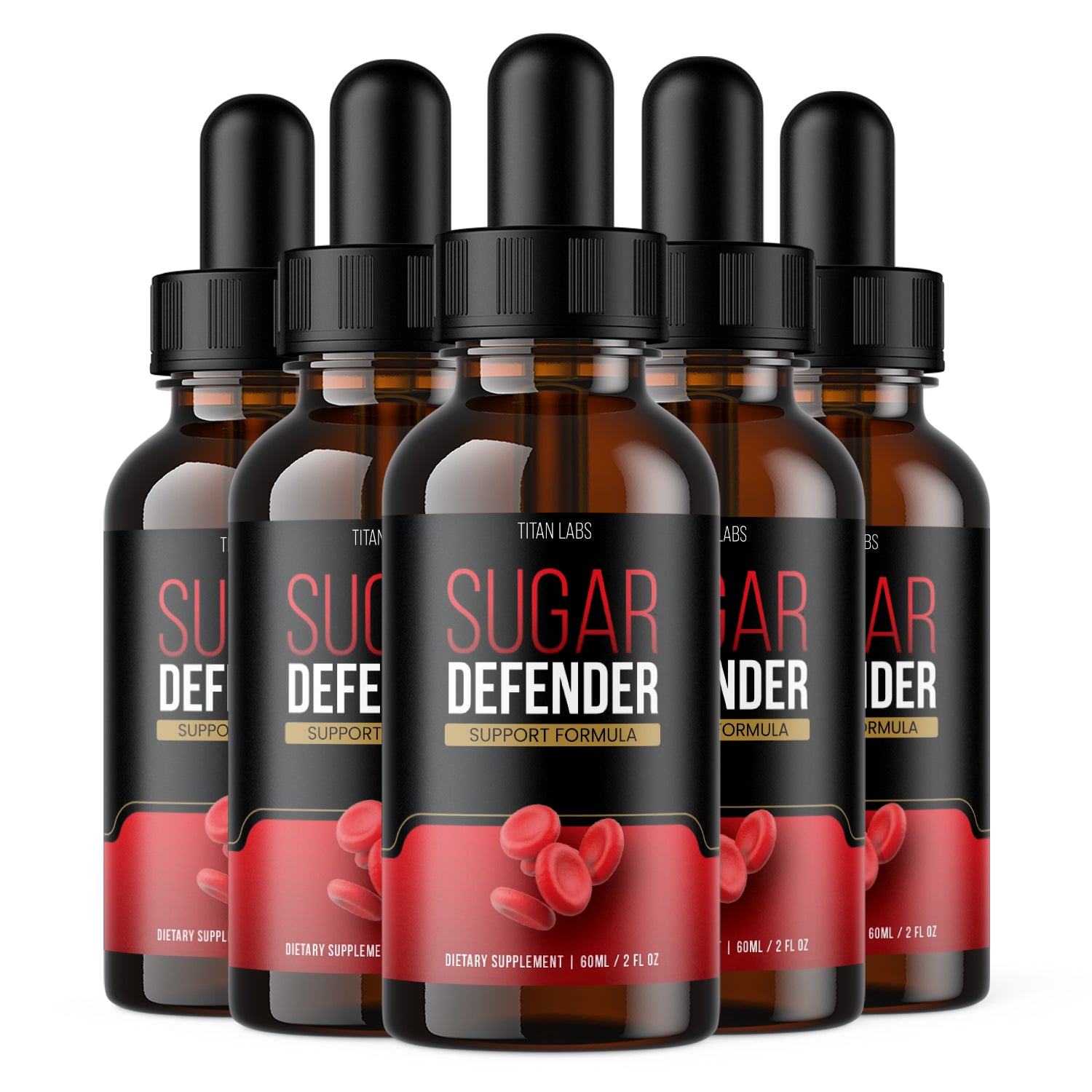 Sugar Defender, (5 Pack) (10Oz)