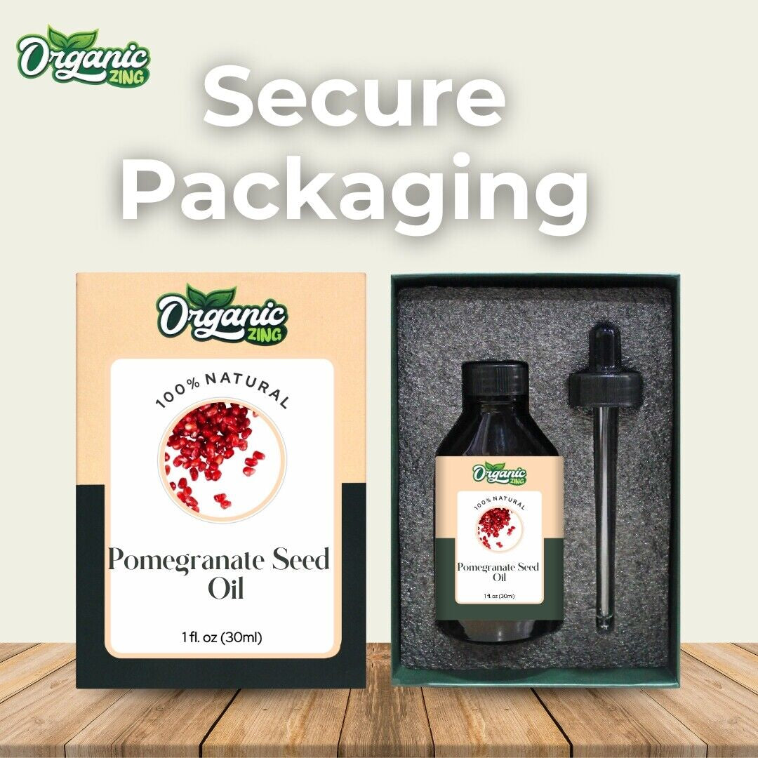 Organic Zing Pomegranate 100% Pure & Natural Carrier Oil - {30Ml/1.01 Fl Oz}.