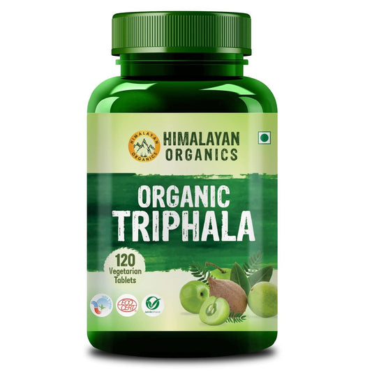 Organic Triphala Tablets Antibacterial anti Oxidants 120 Tablets Immunity Boost