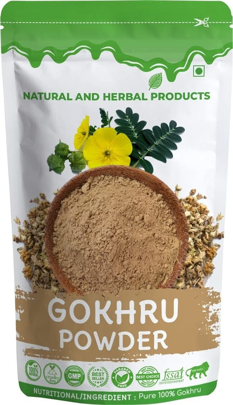 Organic & Natural Gokhru Powder Gokshura Tribulus Terrestris for Weight Loss