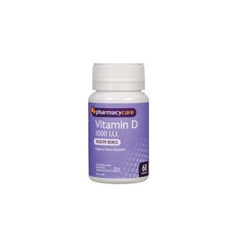  Care Vitamin D 1000IU 60 Capsules (Generic for OSTELIN)