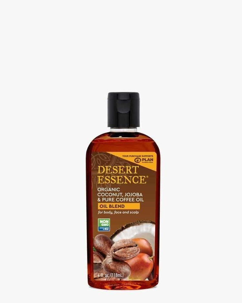 Desert Essence Organic Coconut, Jojoba, & Coffee Oil 4 Oz Oil