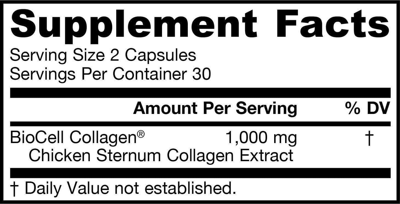 JARROW FORMULAS Type II Collagen Complex (Joints and Skin) 60 Capsules