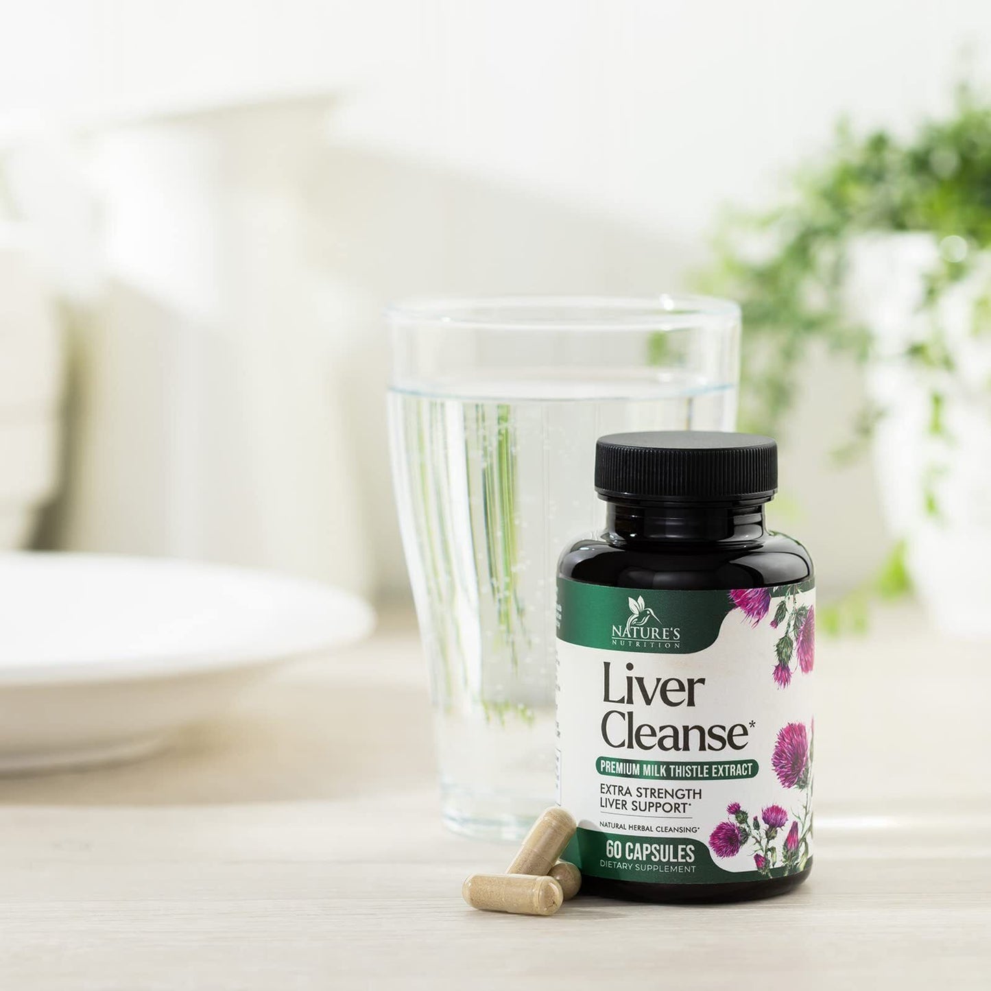 Liver Cleanse & Detox Support Supplement 1166Mg with 22 Herbs + Milk Thistle