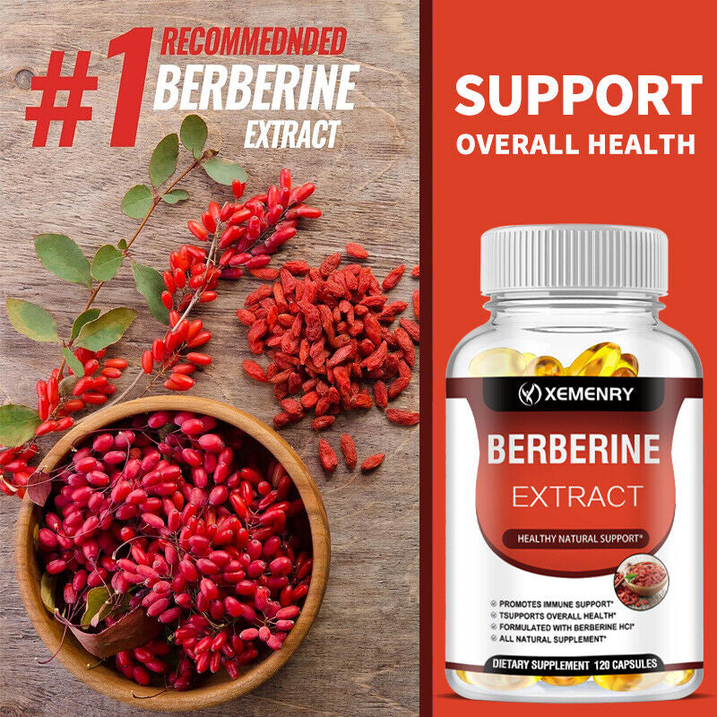 Berberine Extract 1800Mg - High Absorption, Heart Health Support Supplements