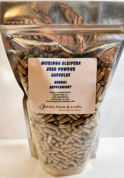 WHOLESALE MORINGA SEED POWDER CAPSULES!! - MADE FRESH on DEMAND!