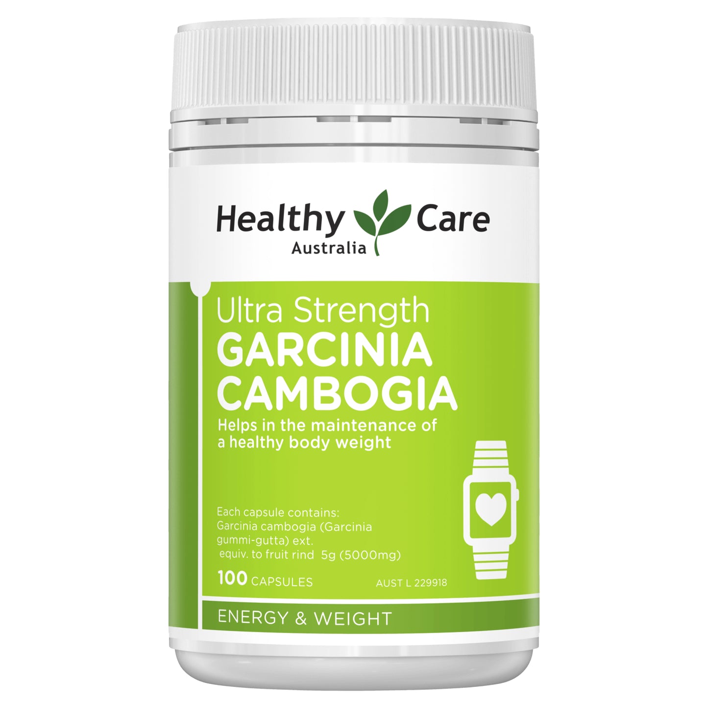 New Healthy Care Ultra Strength Garcinia Cambogia 5000 100 Capsules Healthycare