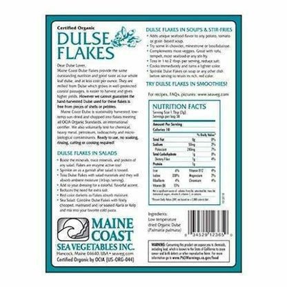 Maine Coast Organic Sea Vegetables - Dulse - Flakes - 4 Oz