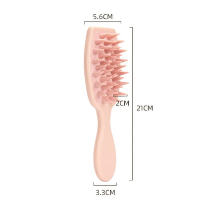 Silicone Shampoo Brush Scalp Massage 