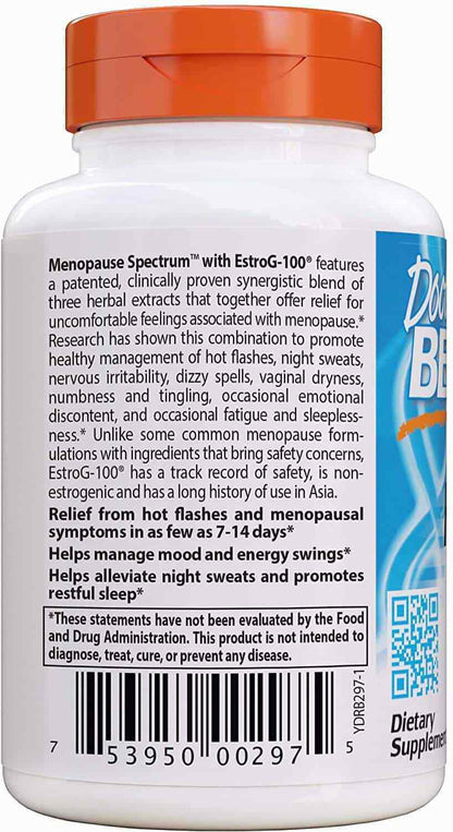 Doctor'S Best Menopause Spectrum with Estrog-100 (Menopause Support) 30 Vcaps