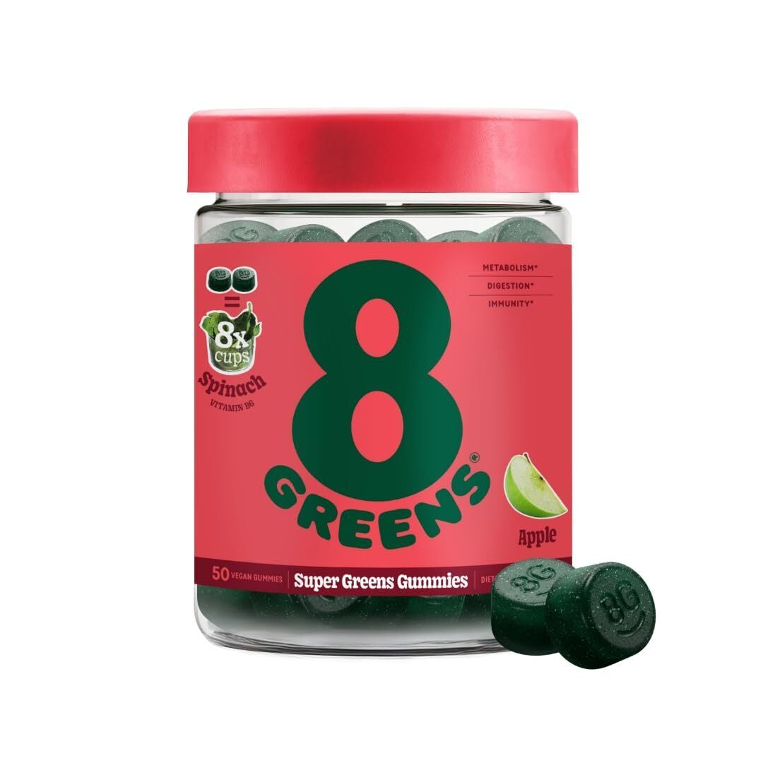 8Greens Green Daily8 Apple Gummy 50Pc (Pack of 3)