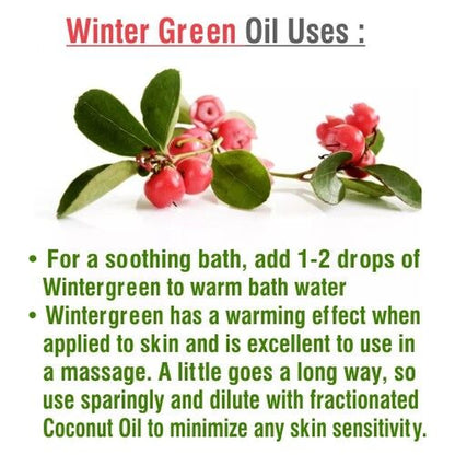 Winter Green (Gaultheria Procumb)100% Pure & Natural Essential Oil [10Ml-5000Ml]