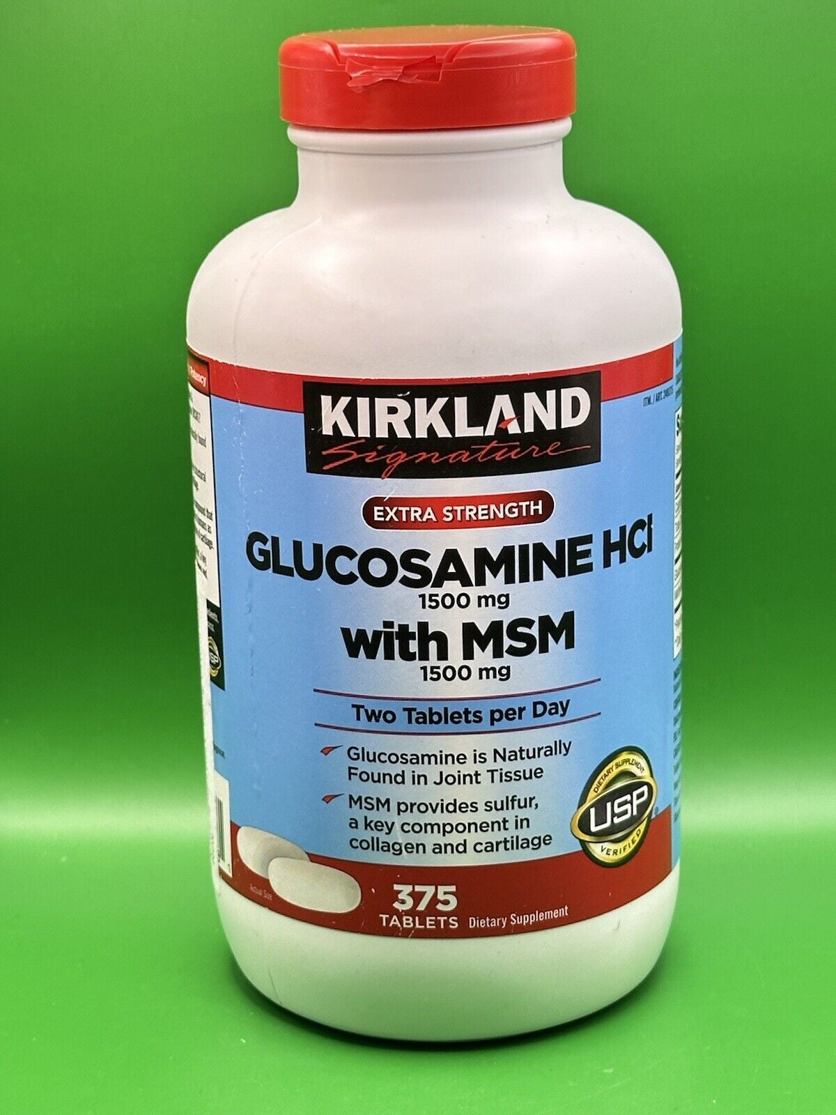 Kirkland Glucosamine HCI 1500Mg with MSM 375 Tabs 08/26