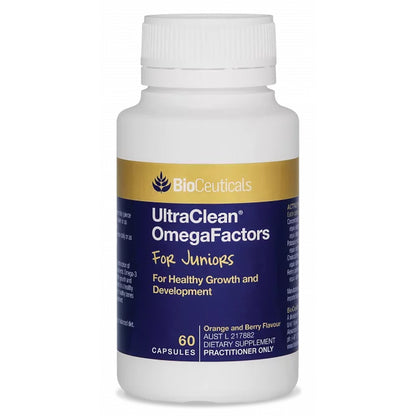 Bioceuticals Ultraclean Omegafactors for Juniors 60 Capsules