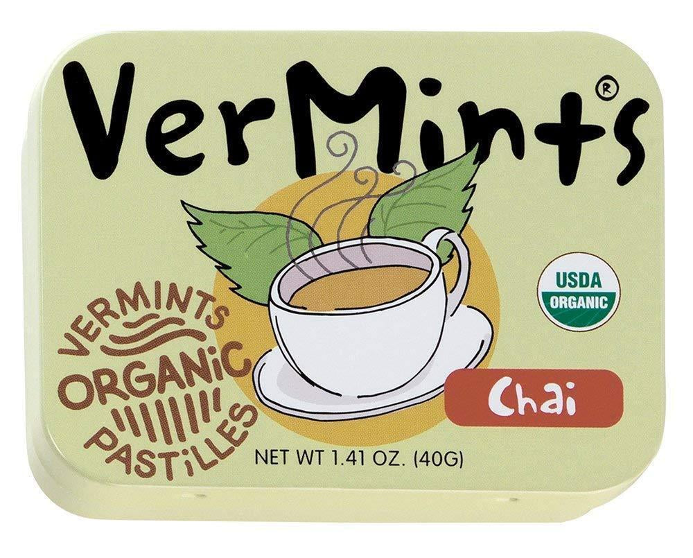 Vermints Organic Cinnamon Mints, 1.41Oz Tins (Pack of 6)