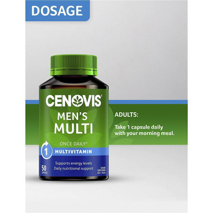 CENOVIS MEN’S MULTI 50 CAPSULES