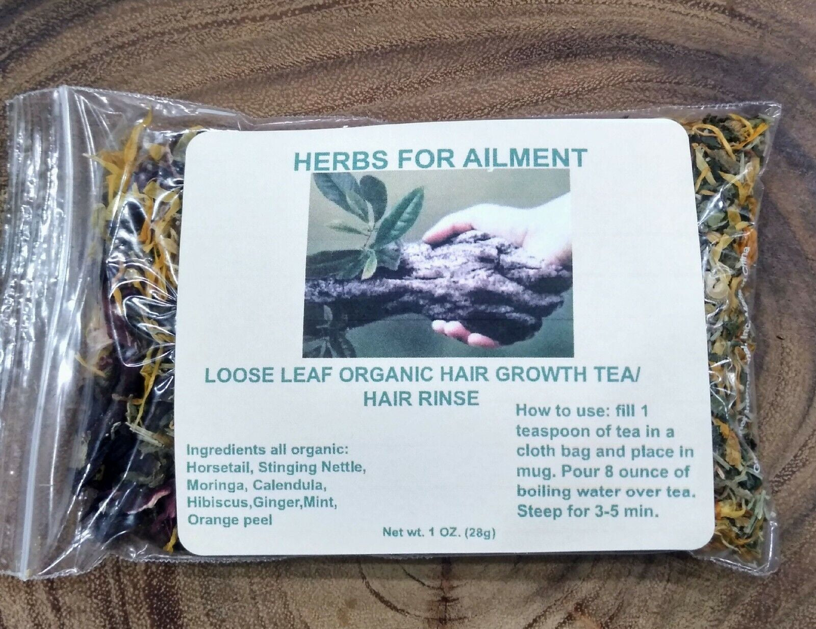 Hair Growth Herbal Tea Mix Rejuvenating Strengthening Hair Care 1 Oz.