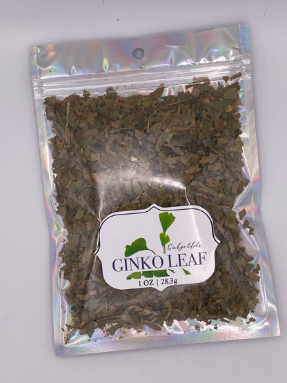 Ginkgo Leaf Cut & Sifted Ginkgo Biloba Organic Herb Natural 28.3G 1 OZ Memory