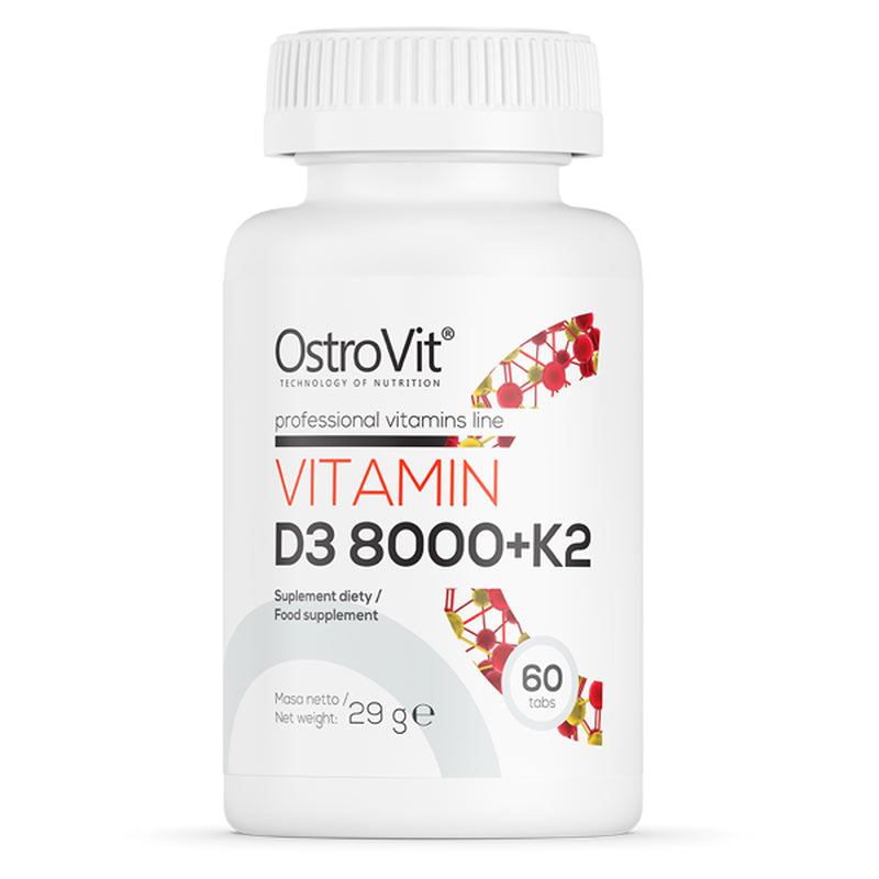 OSTROVIT Vitamin D3 8000 IU + K2 (Immunity Support) 60 Tablets