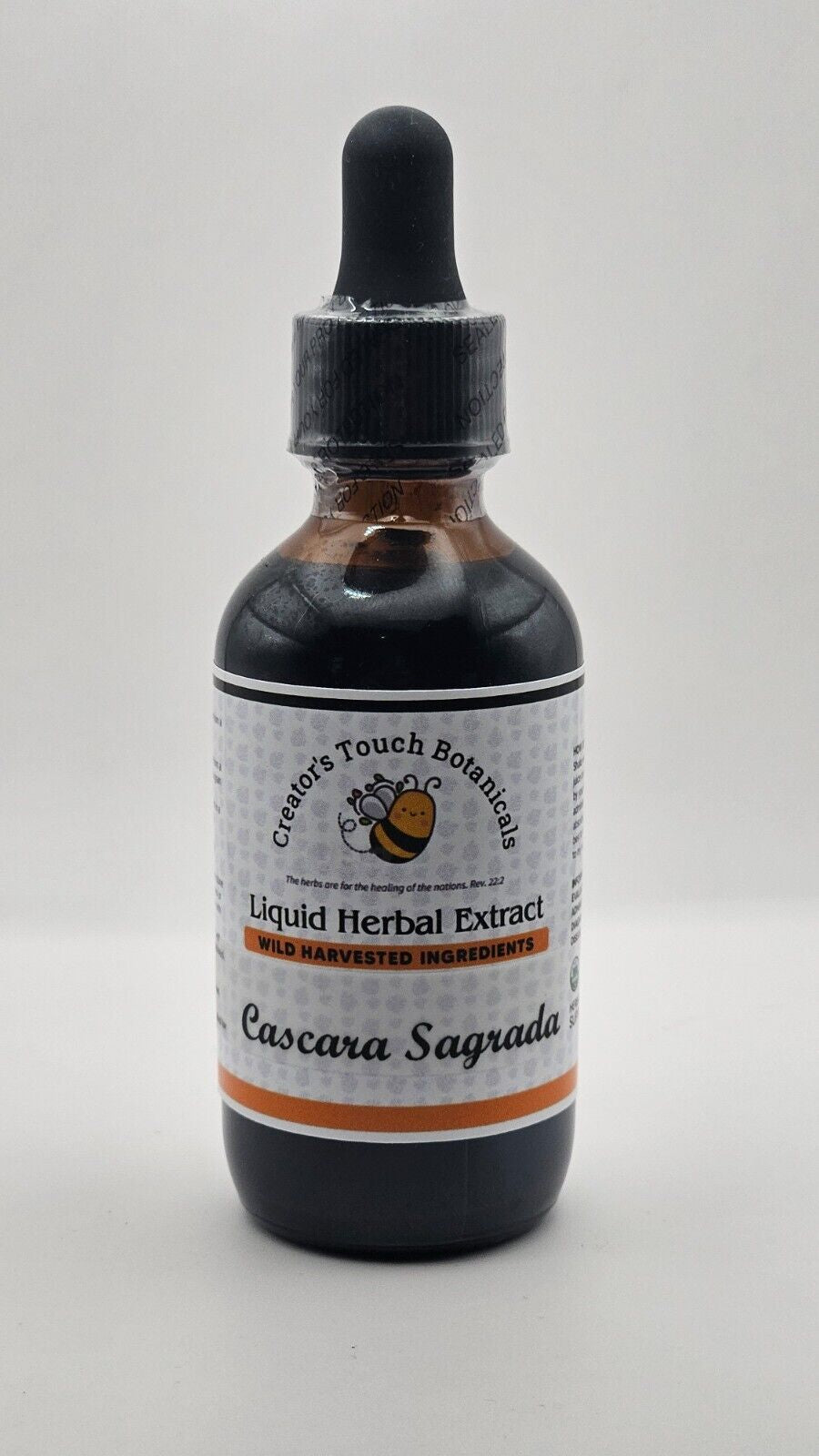 Cascara Sagrada Tincture Organic, 2Oz Bottle, Digestive, Constipation Relief