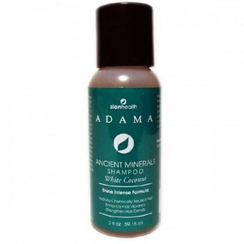 Zion Health Adama Minerals White Coconut Shampoo 2 Oz Liquid