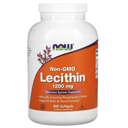 Lecithin Non-Gmo 1200Mg Softgels Nervous System Support