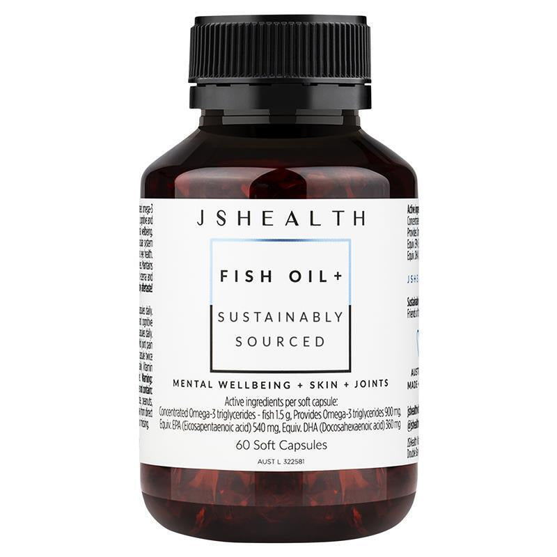 JSHEALTH Fish Oil + 60 Capsules