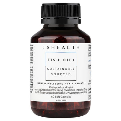 JSHEALTH Fish Oil + 60 Capsules