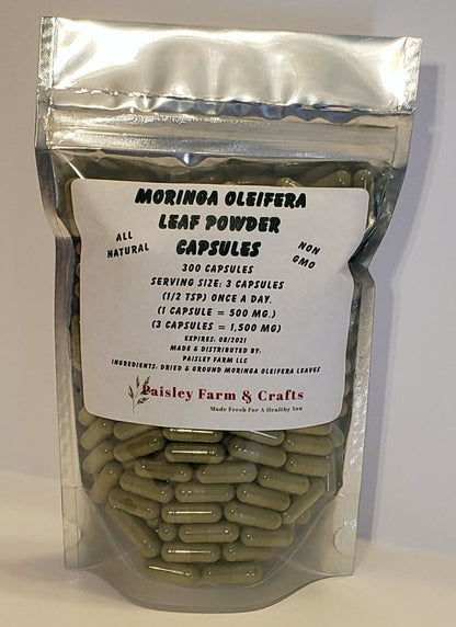 Turmeric Peppercorn, Ginger Root & Moringa Leaf Capsule Triple Value Pk 300 Ea!