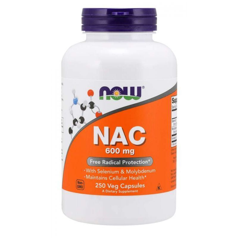 NAC 600Mg 250 Vegetarian Capsules N-Acetylcystei