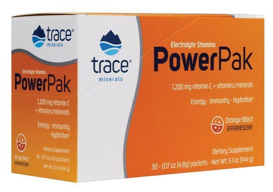 Trace Minerals Electrolyte Stamina Power Pak Orange Blast 30 Packet