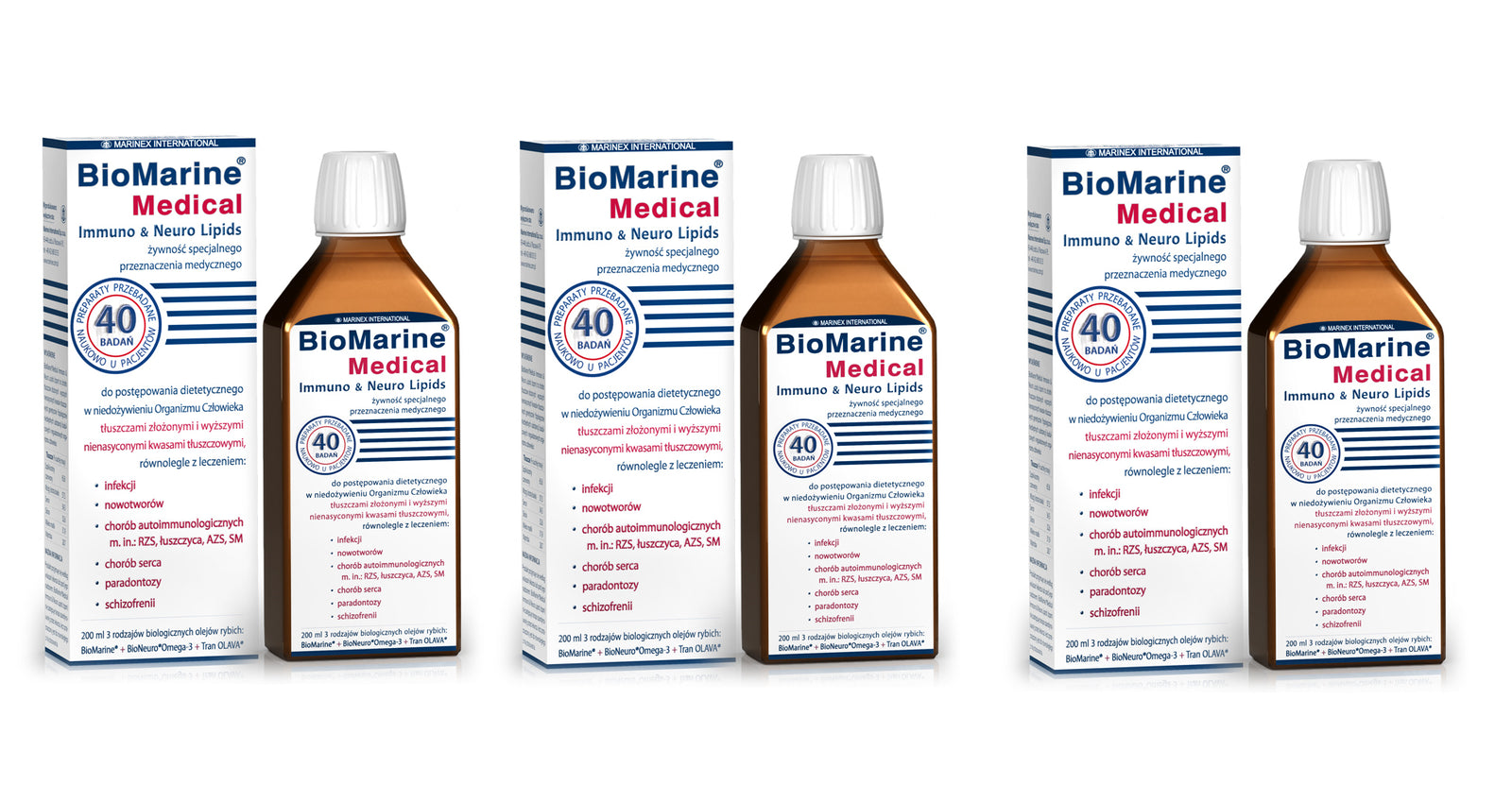 MARINEX Biomarine Medical (EPA, DHA and Omega-3) Set