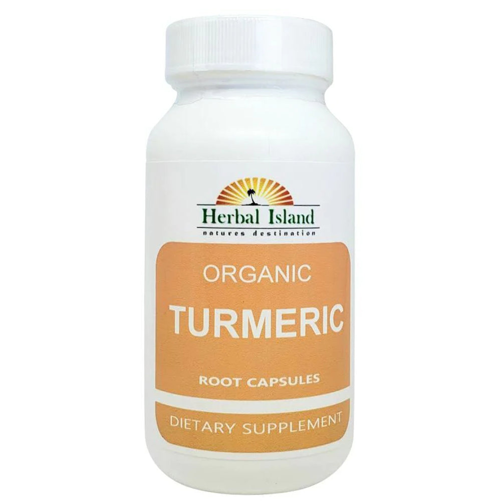 Organic Turmeric Root Powder and Peppercorn Capsules