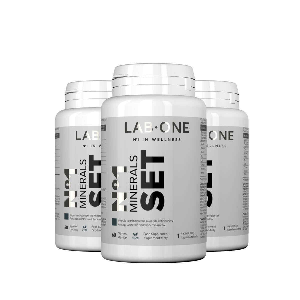 LAB ONE No1 Minerals SET (Mineral Complex) Vegan Capsules