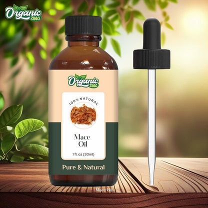 Organic Zing Mace 100% Pure & Natural Essential Oil - {30Ml/1.01 Fl Oz}.