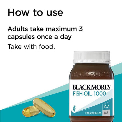 Blackmores Fish Oil 1000Mg 200 Capsules