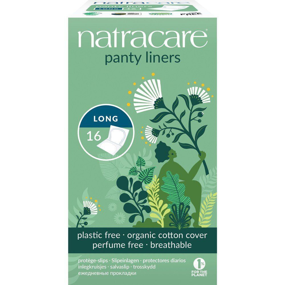 Natracare Organic& Natural Panty Liners,Long 16 Liners Box