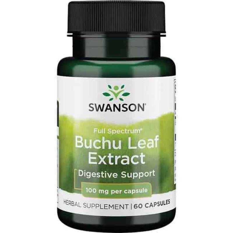 Full Spectrum Buchu Leaf 4:1 Extract SWANSON Digestive Support 60 Capsules