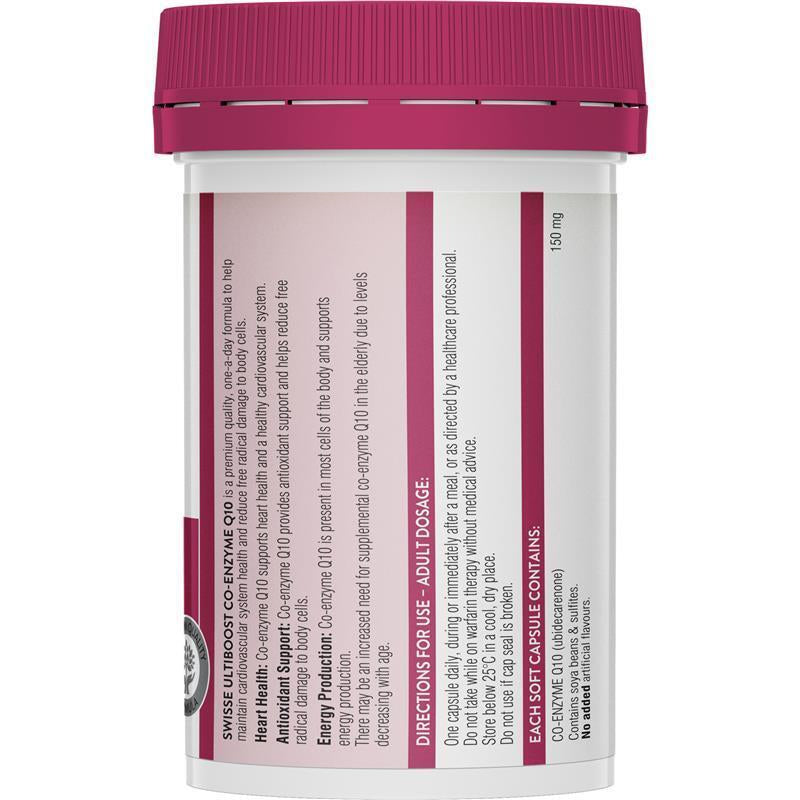 Swisse Ultiboost Co-Enzyme Q10 150Mg 50 Capsules