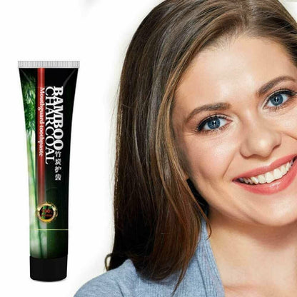 BAMBOO CHARCOAL TOOTHPASTE & TOOTHBRUSH SET (120G Toothpaste & 4 Toothbrushes)